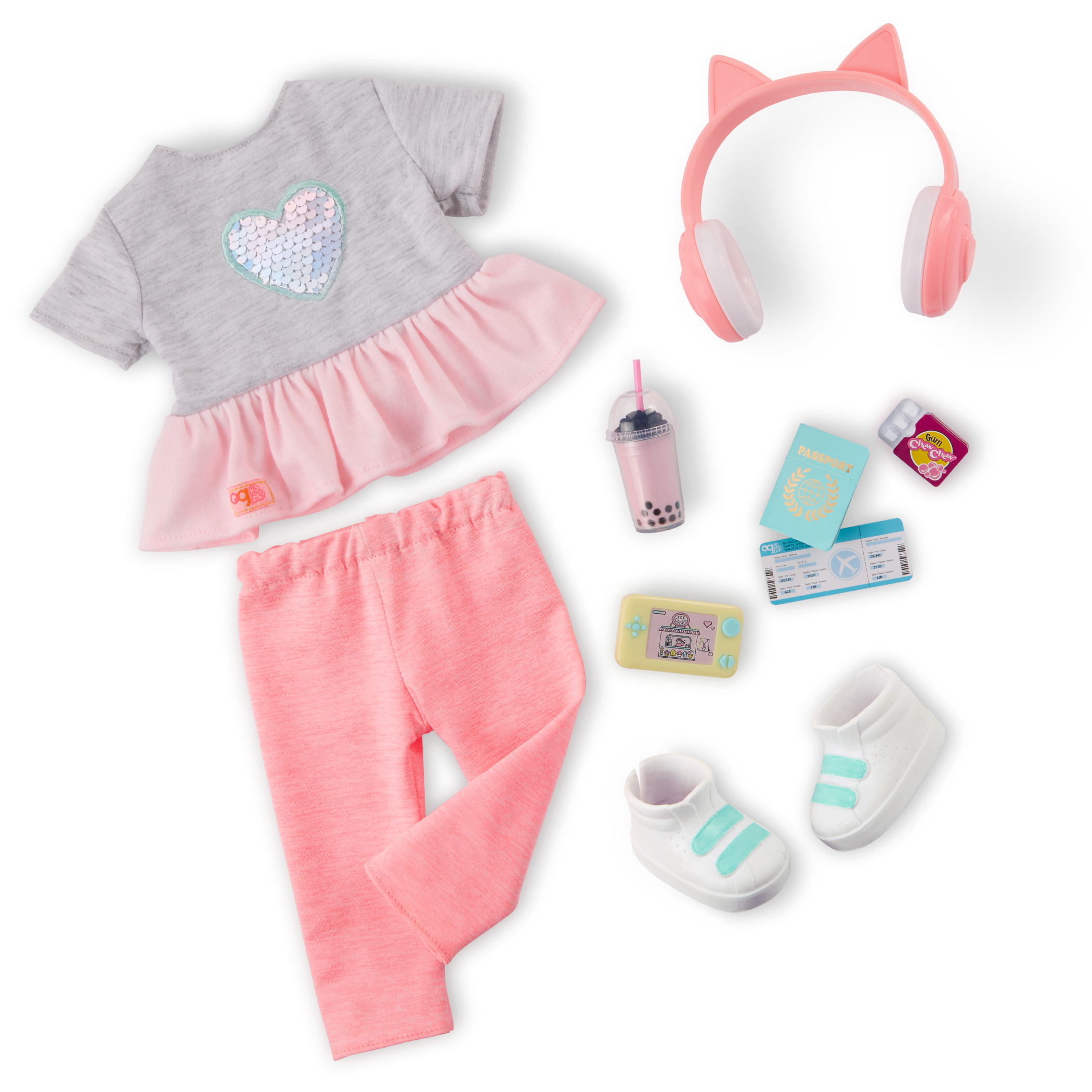 Our Generation 18-inch Doll Kezia & Travel Accessories