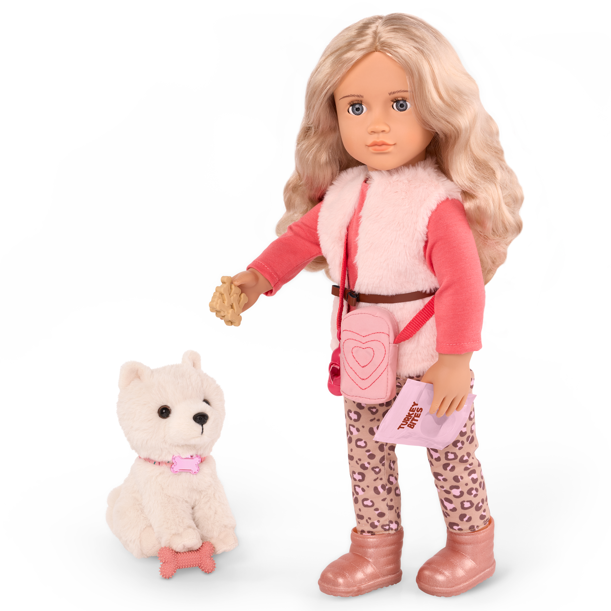 Our Generation 46 cm Doll Kinsley & Pet Puppy Kenzi