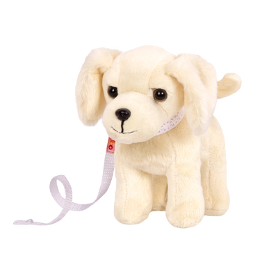 6-inch Posable Golden Retriever Pup for 18-inch Dolls