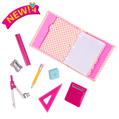 Talent and Mathematics School Supplies for 18-inch Dolls