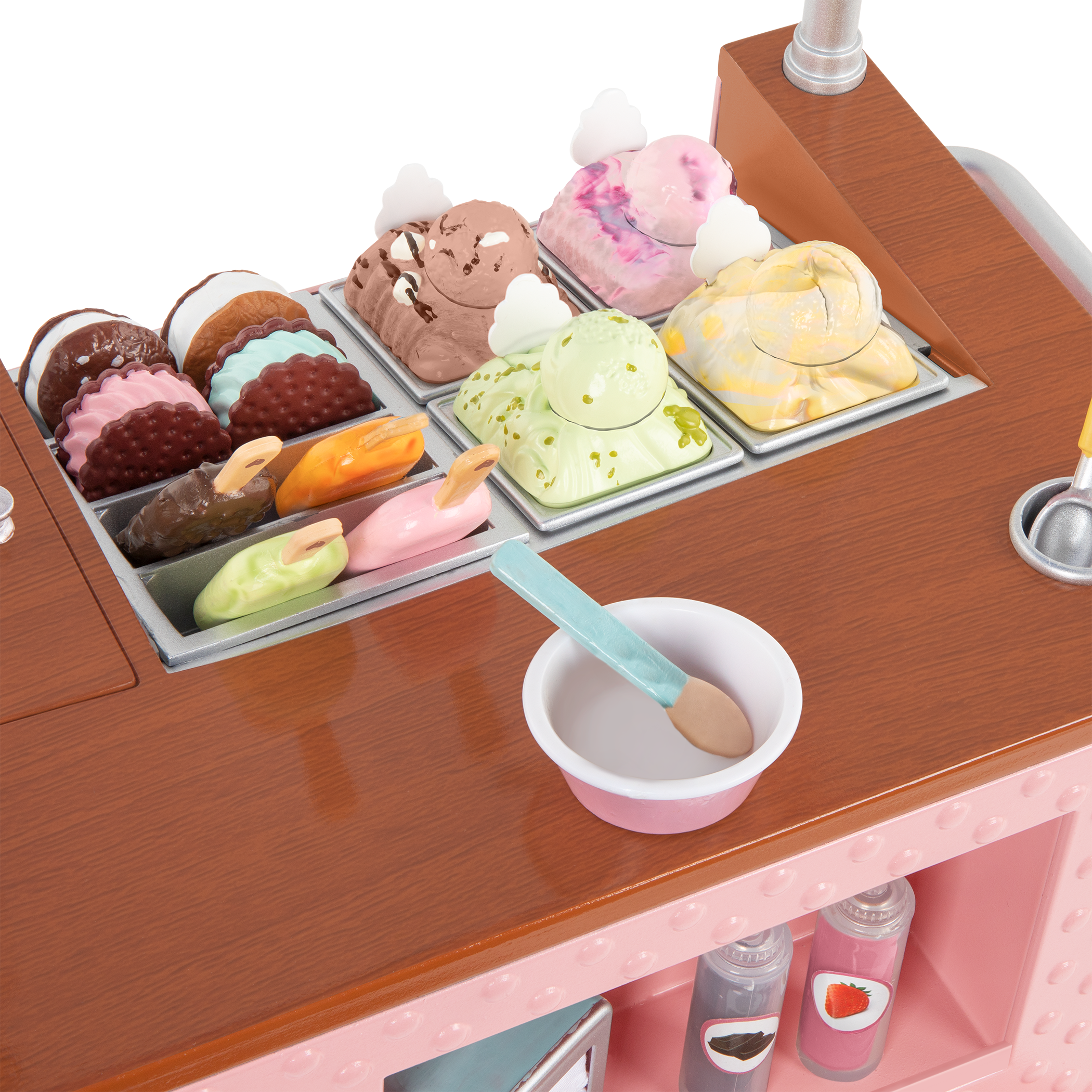ice cream cart playset for 18-inch dolls