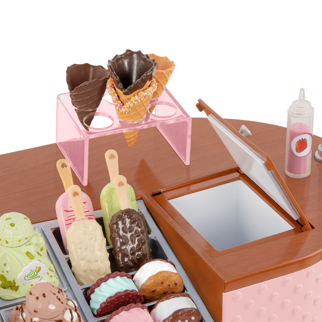 ice cream cart playset for 18-inch dolls