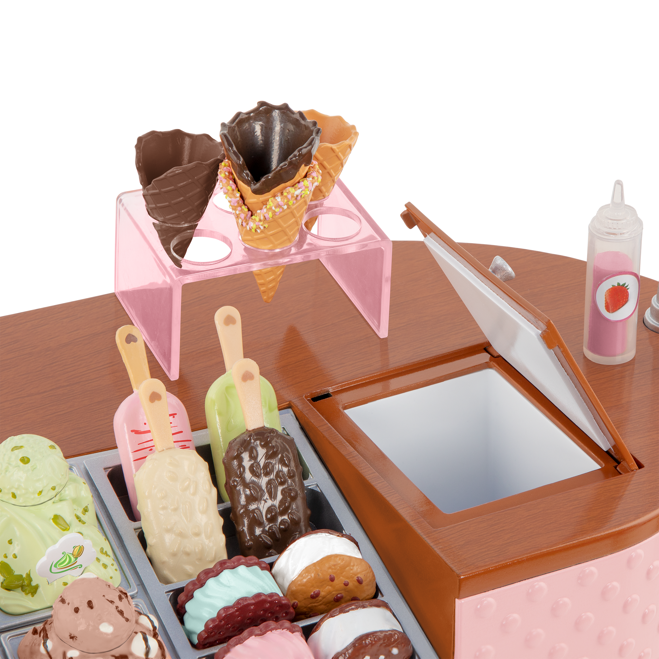 ice cream cart playset for 18-inch dolls