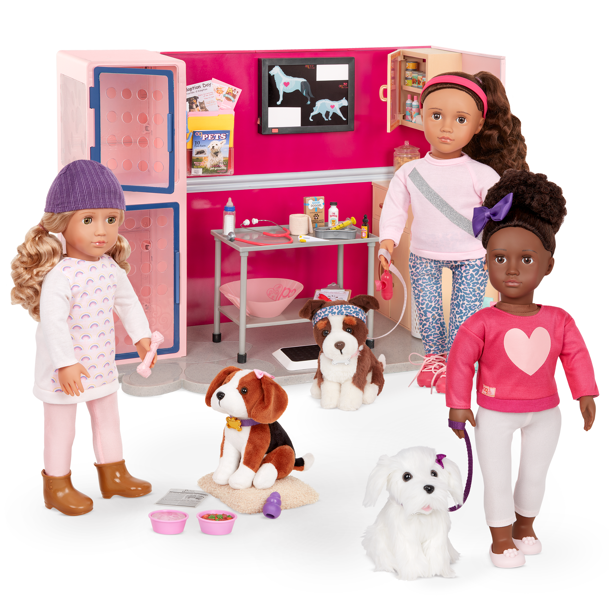 Our Generation Healthy Paws Vet Clinic pet vet playset for 6 inch pups and 18 inch dolls