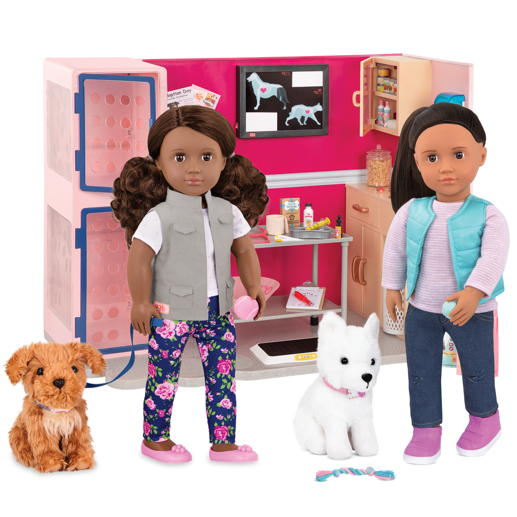 Our Generation Healthy Paws Vet Clinic pet vet playset for 6 inch pups and 18 inch dolls