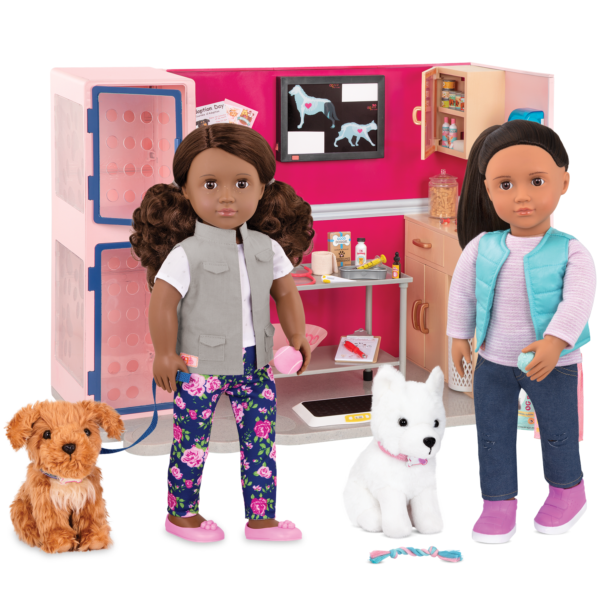 Our Generation Healthy Paws Vet Clinic pet vet playset for 6 inch pups and 18 inch dolls