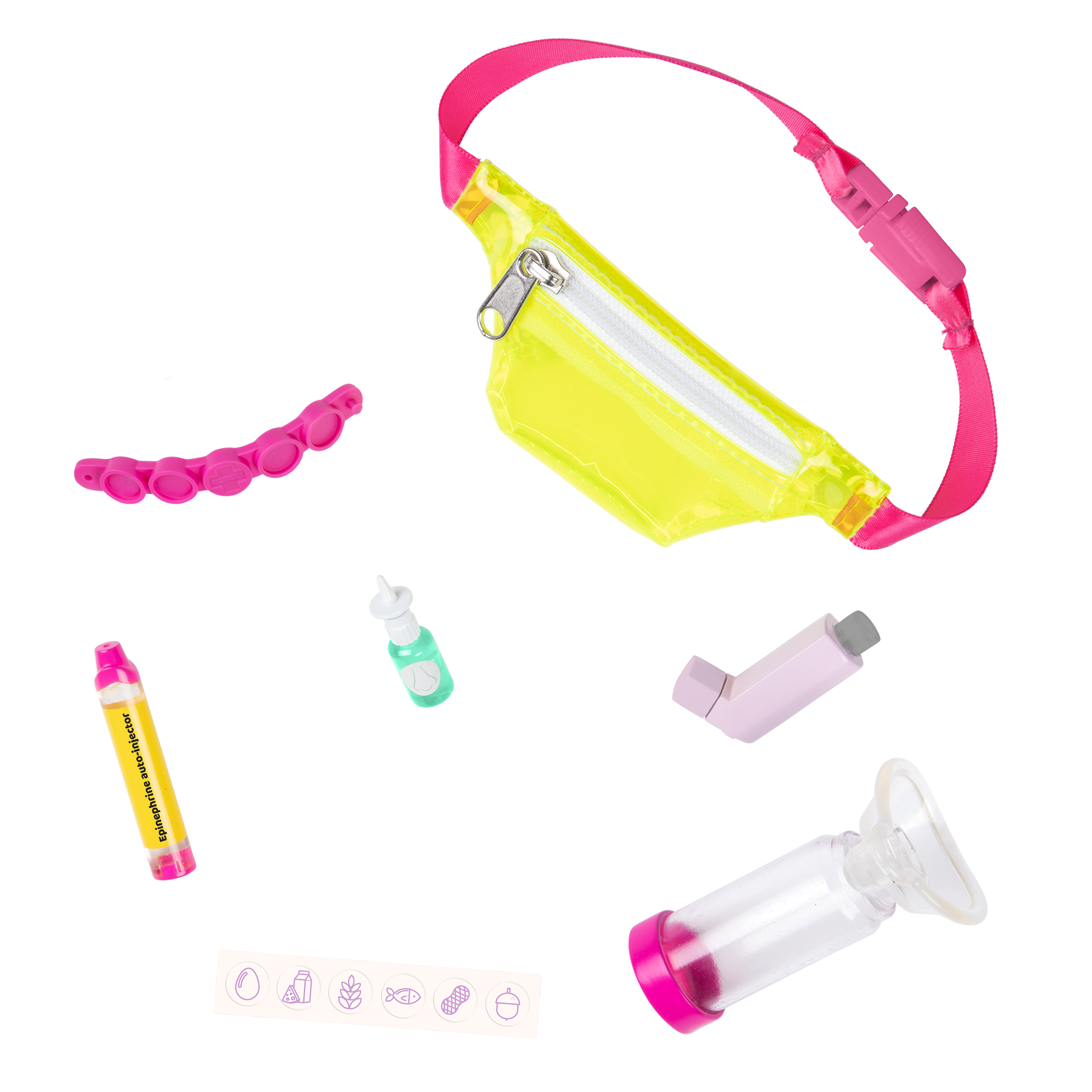 18-inch doll with allergy and asthma playset