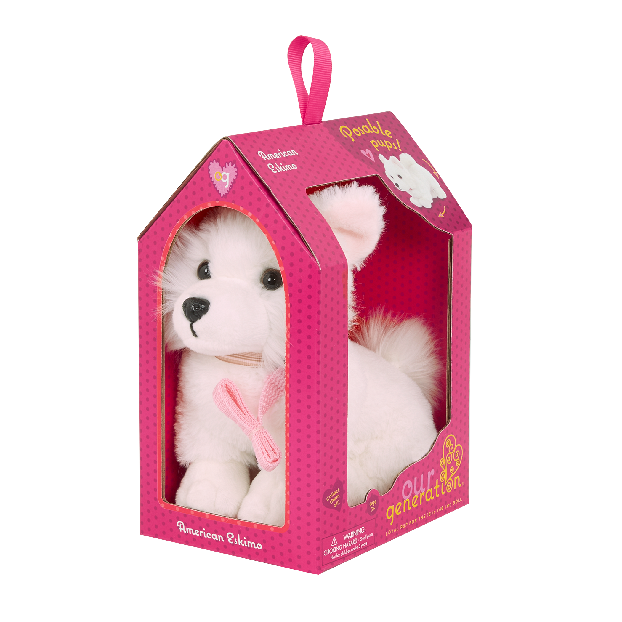 Our Generation American Eskimo pup package