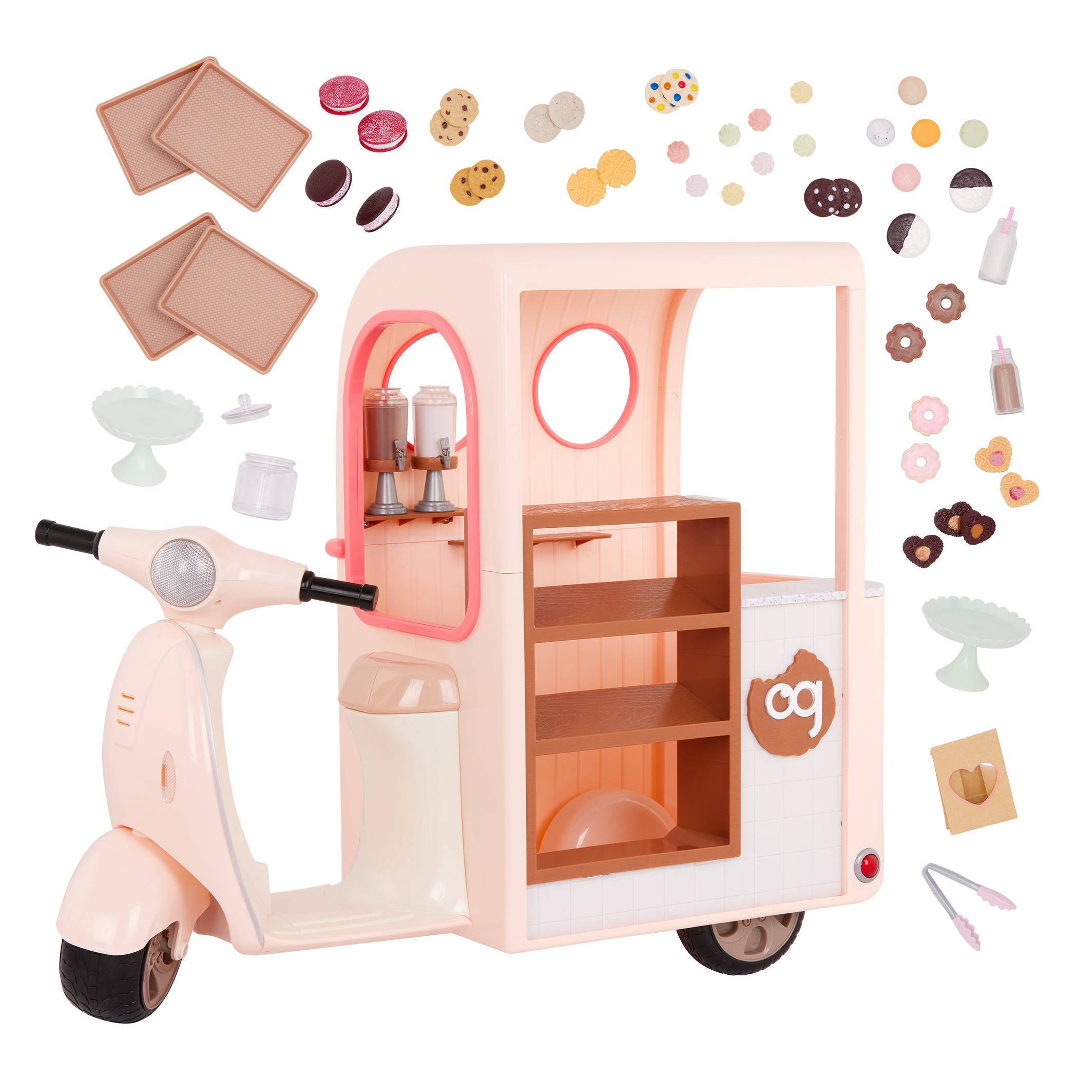 Our Generation Chip Chip Hooray Cookie Scooter for 18-inch Dolls