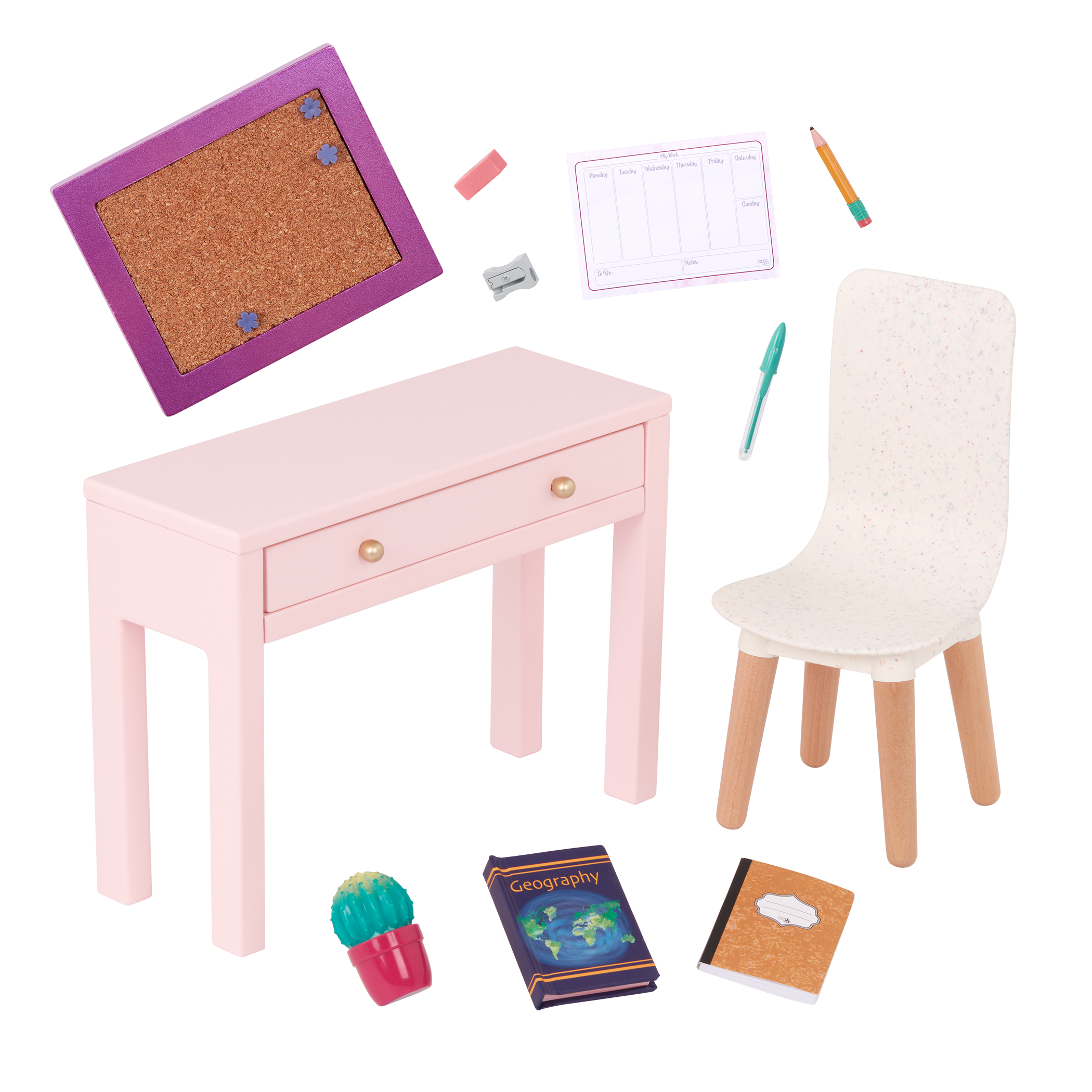 Our Generation Working Wonder Desk Furniture for 18-inch Dolls