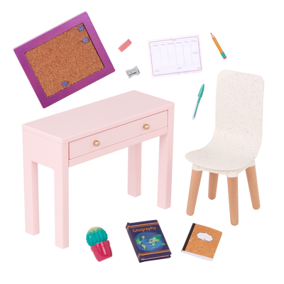 Our Generation Working Wonder Desk Furniture for 18-inch Dolls