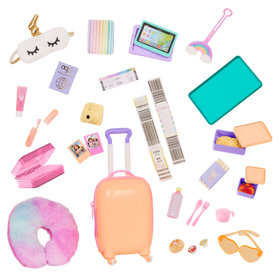 Our Generation Over the Rainbow Luggage Set for 18-inch Dolls