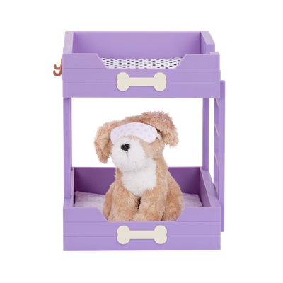 Our Generation Pup Bunk Bed & Plush Puppy Set