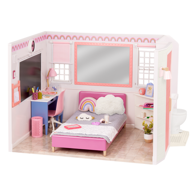 Our Generation Room to Dream bedroom pretend playset for 18 inch dolls