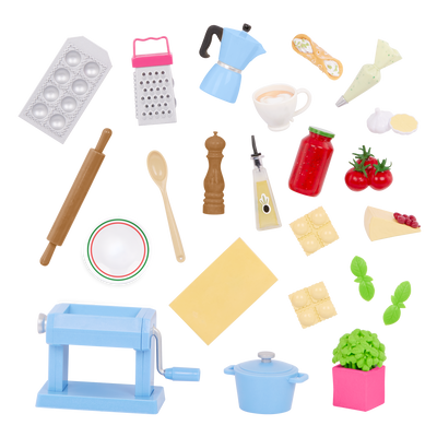 Our Generation Pasta Party Play Food Set for 18-inch Dolls