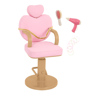 Our Generation Sweet Salon Chair for 18-inch Dolls with accessories