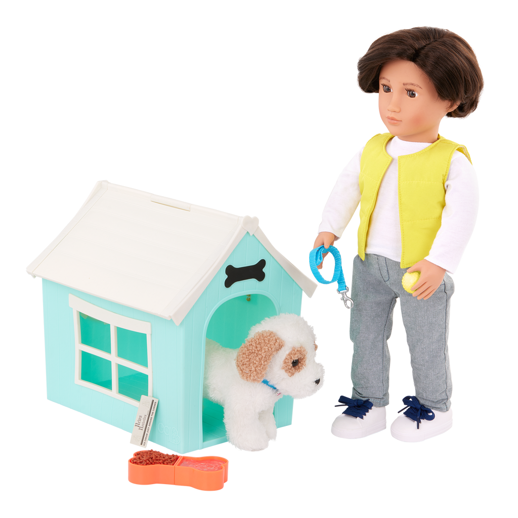 Our Generation Puppy Place Dog House & Pet Set for 18-inch Dolls