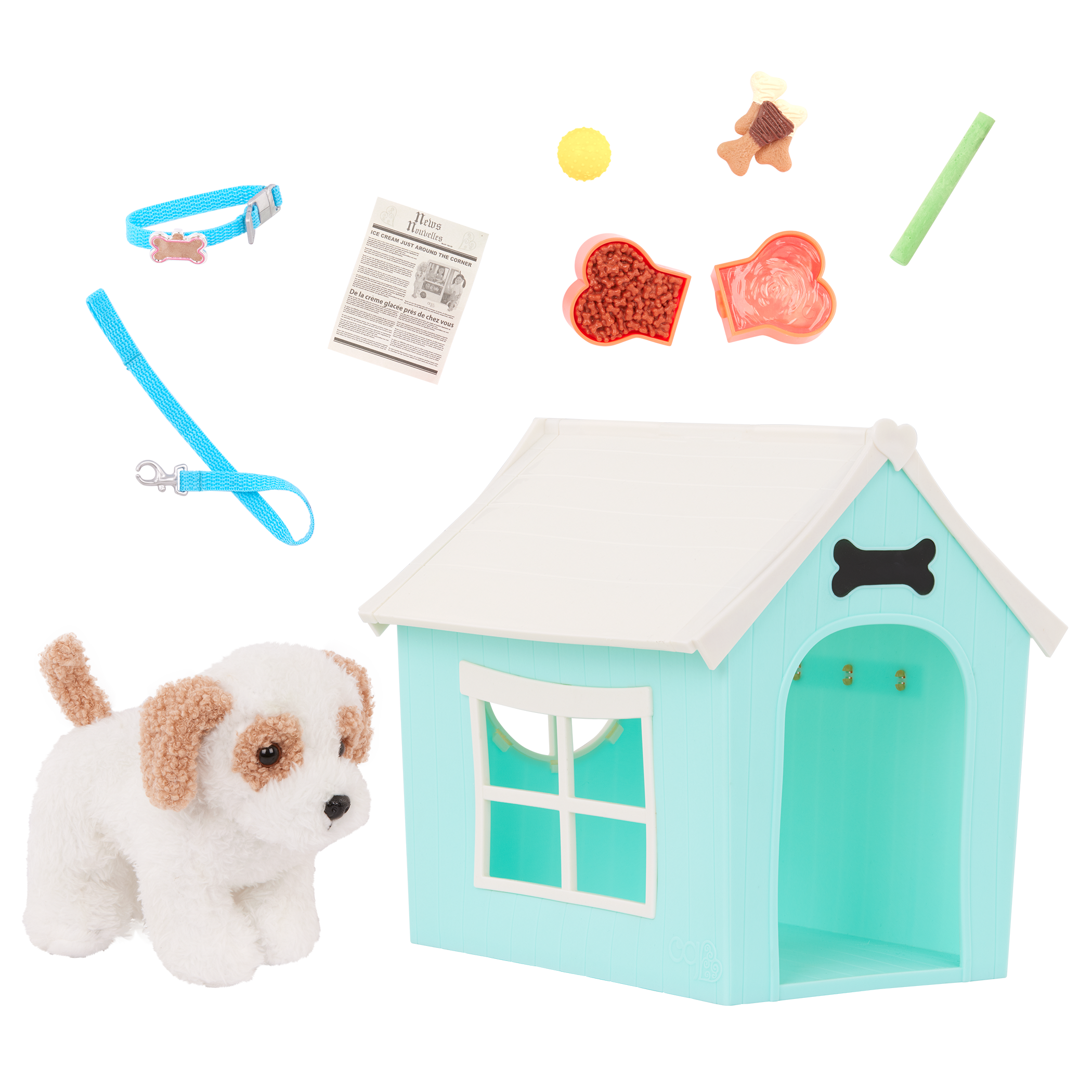 Our Generation Puppy Place Dog House & Pet Set for 18-inch Dolls