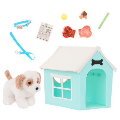 Our Generation Puppy Place Dog House & Pet Set for 18-inch Dolls