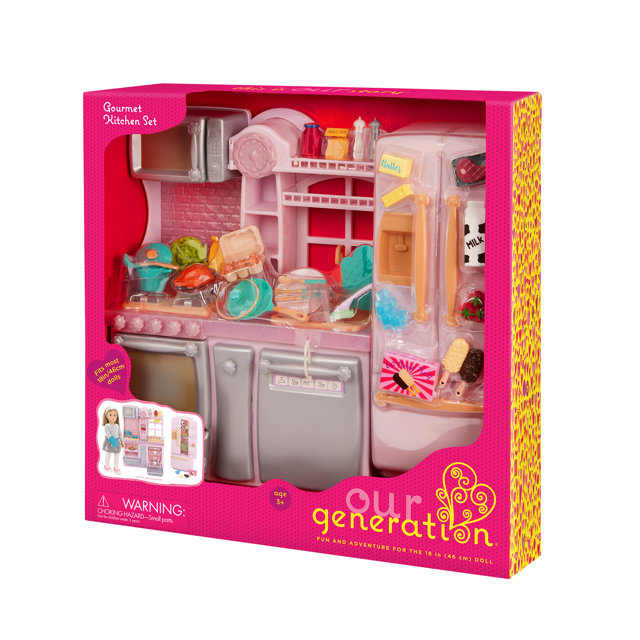 package of Gourmet Kitchen Set for 18-inch dolls
