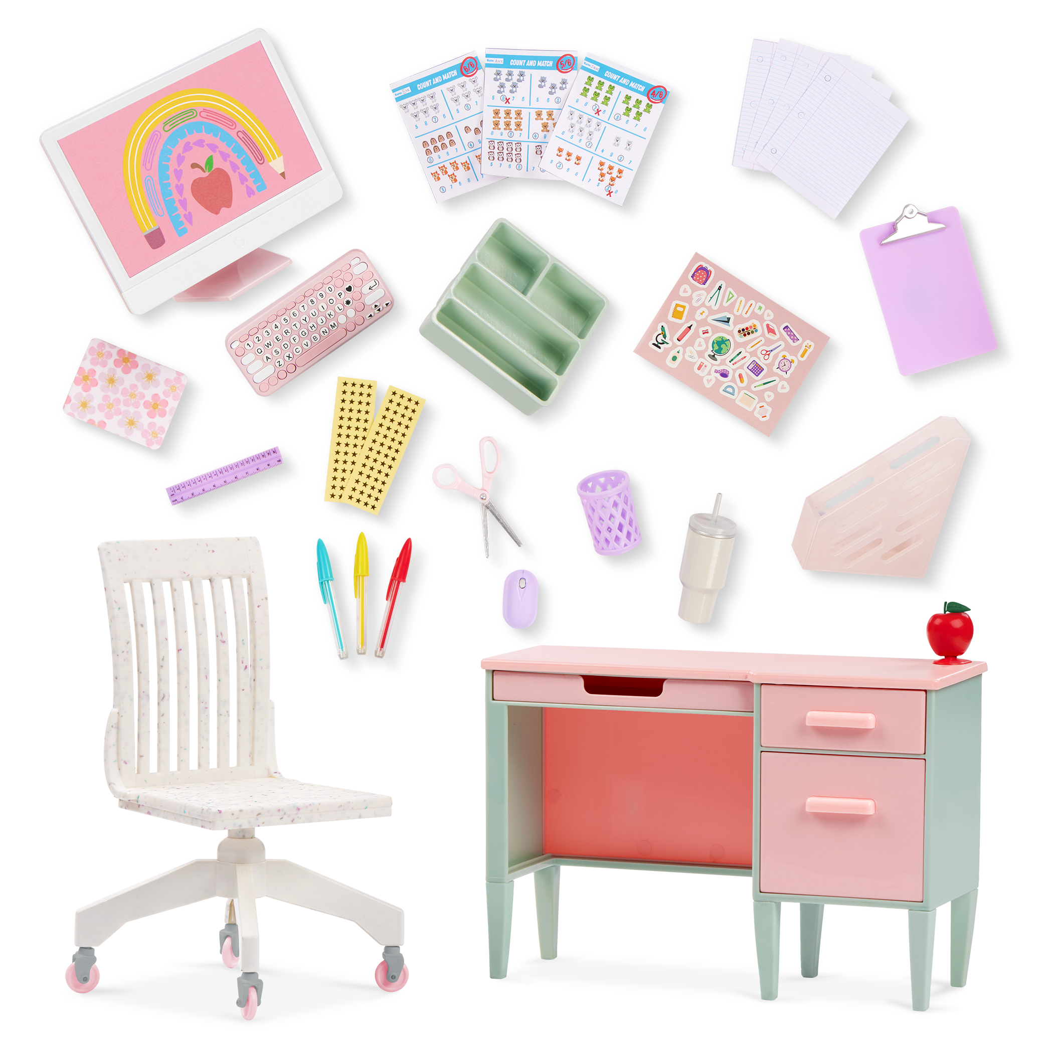 Our Generation Class in Session School Desk Set for 46 cm Dolls