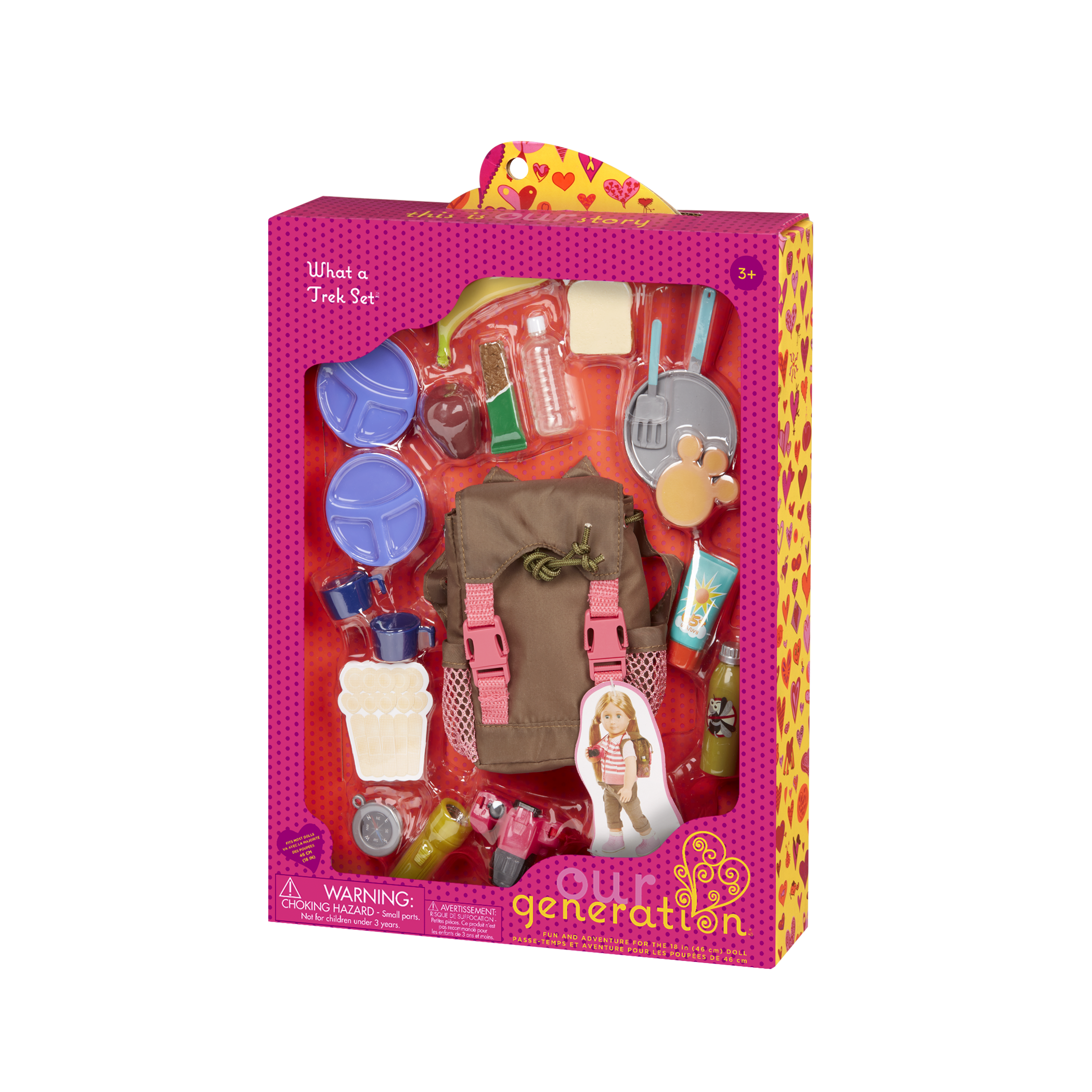 What A Trek Set trecking outfits for 18-inch dolls