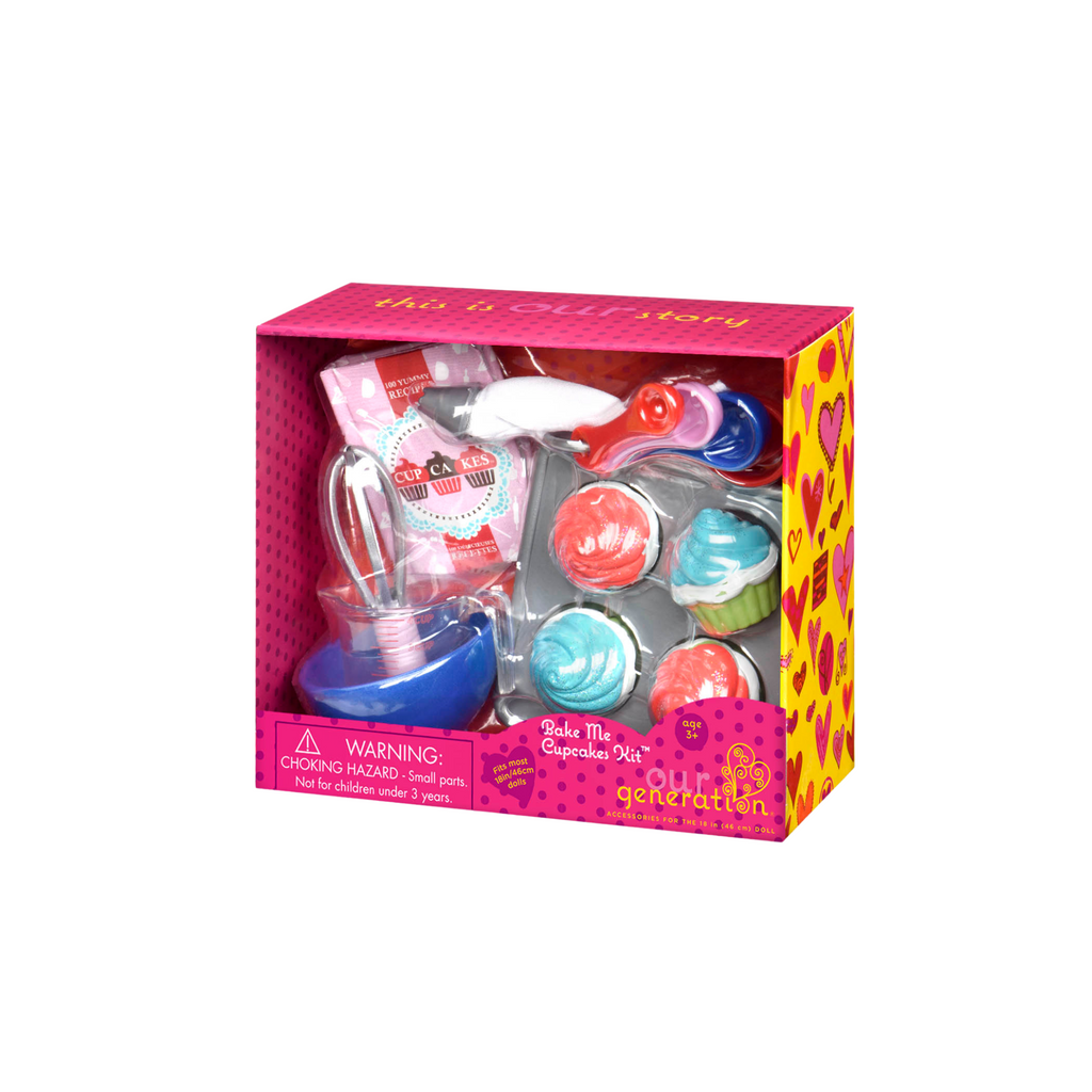 Bake Me Cupcakes Kit for 18-inch dolls