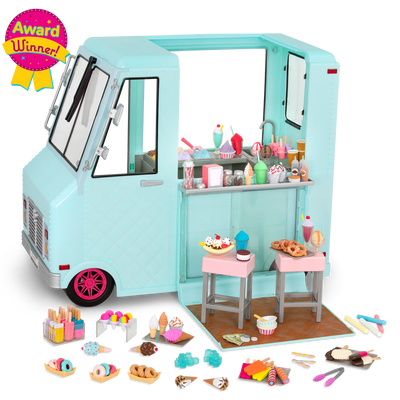 Sweet Stop Ice Cream Truck for 18-inch Dolls - Award Winning!