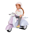 Purple and Blue Ride in Style Scooter Noa riding01