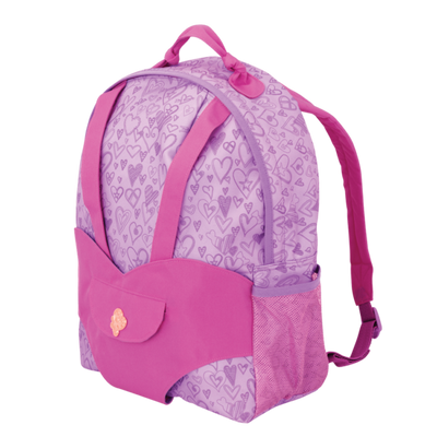 Hop On Carrier Backpack - Purple Hearts