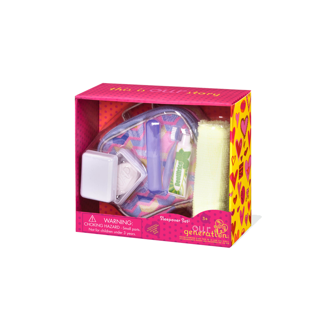 Sleepover toiletry bag playset