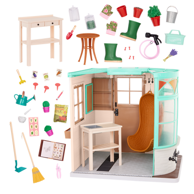 Our Generation Room to Grow Greenhouse Playset for 18-inch Dolls