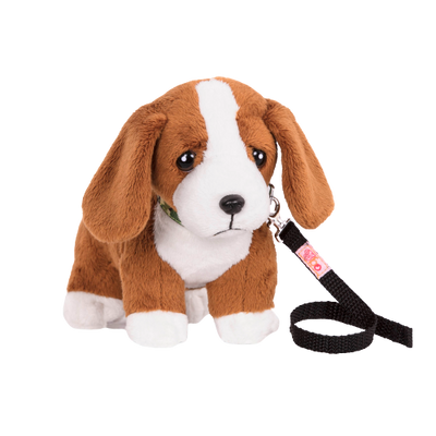 6-inch Posable Basset Hound Pup for 18-inch Dolls