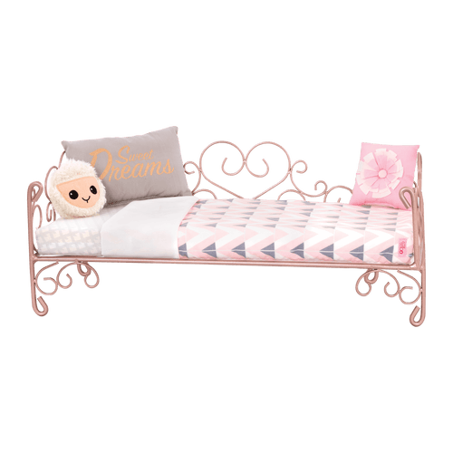 Sweet Dreams Scrollwork Bed with Everly