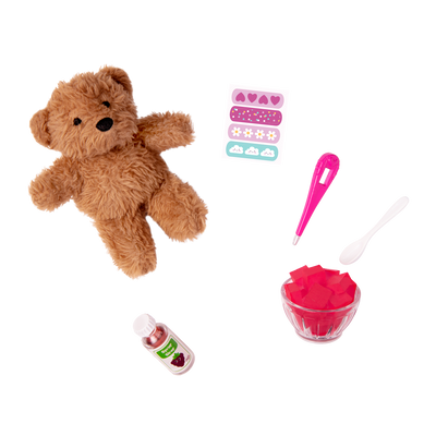 Get well soon teddy bear playset