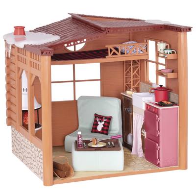 Winter cabin playset