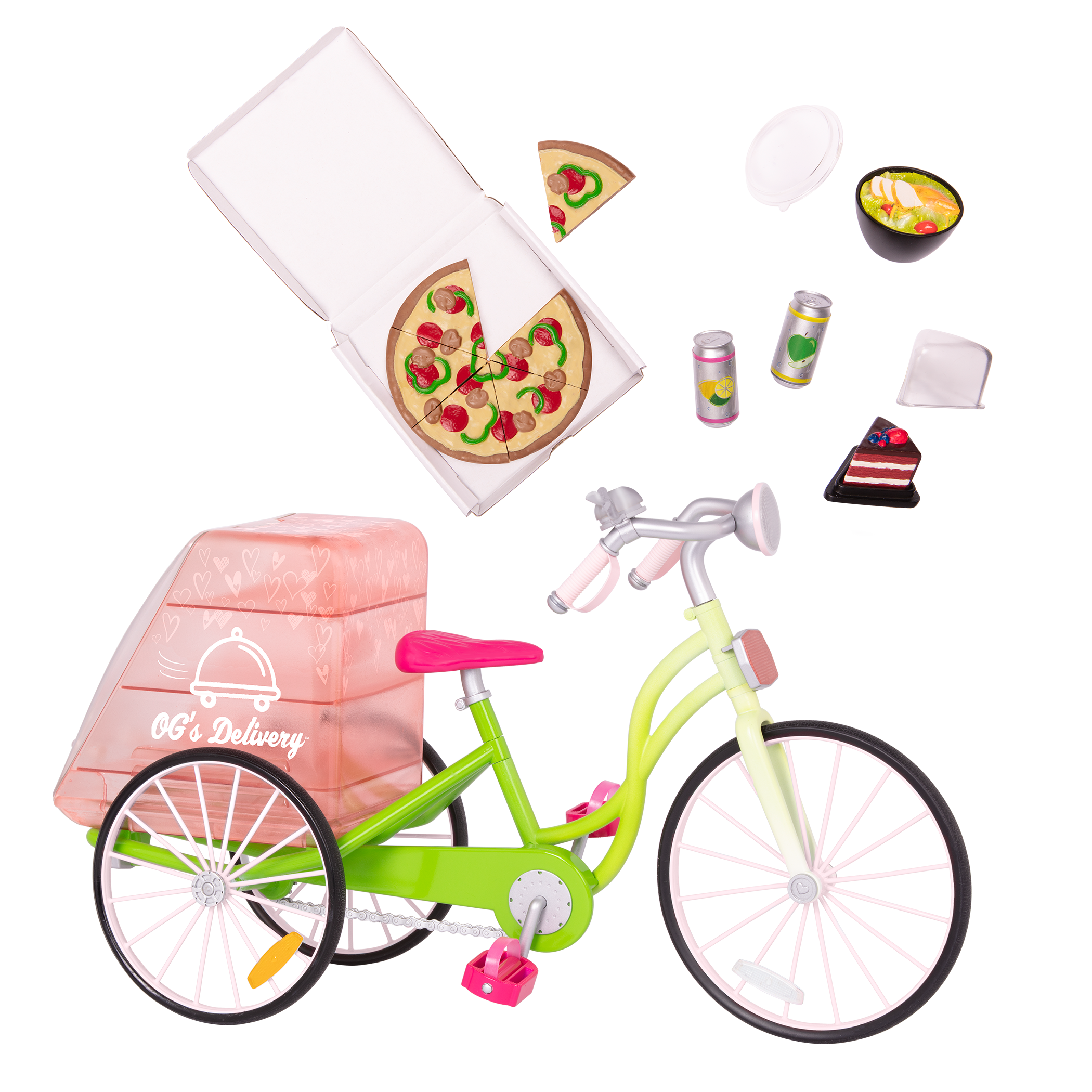 Toy delivery bicycle