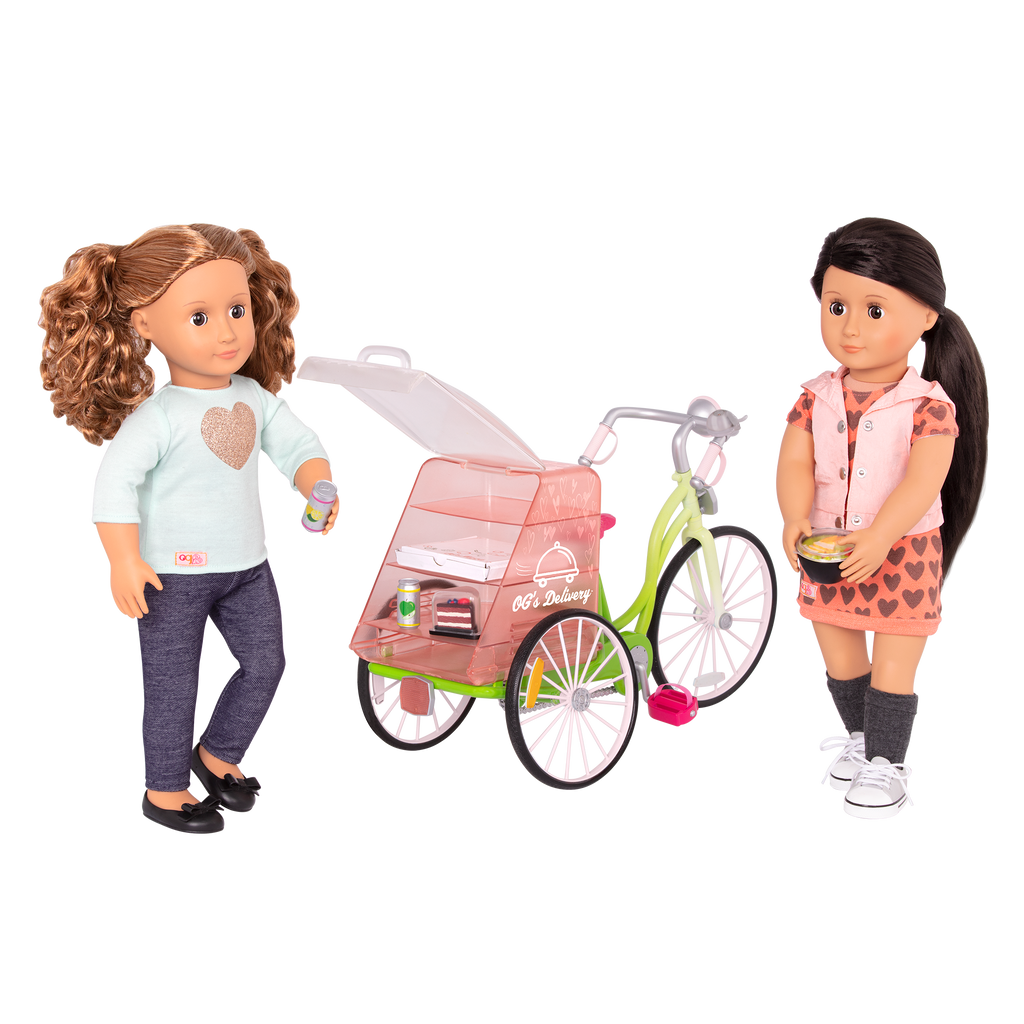 Toy delivery bicycle
