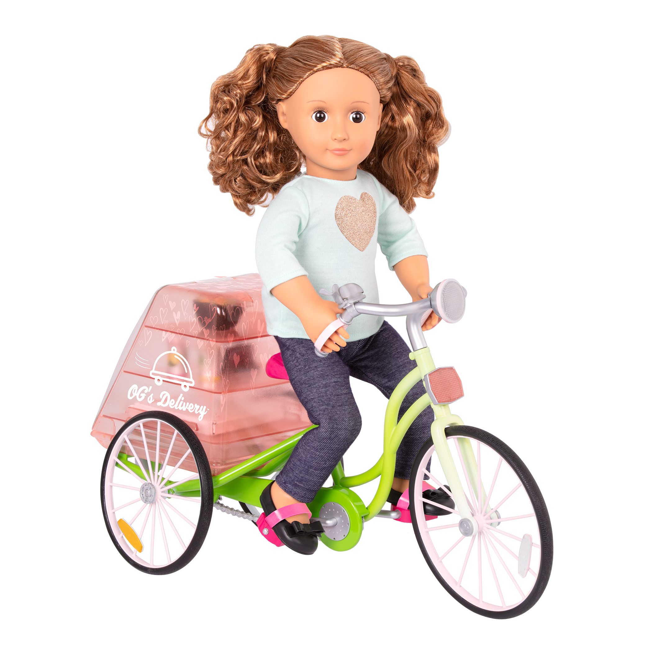 Toy delivery bicycle