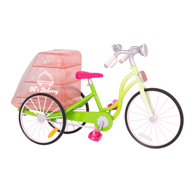 Toy delivery bicycle
