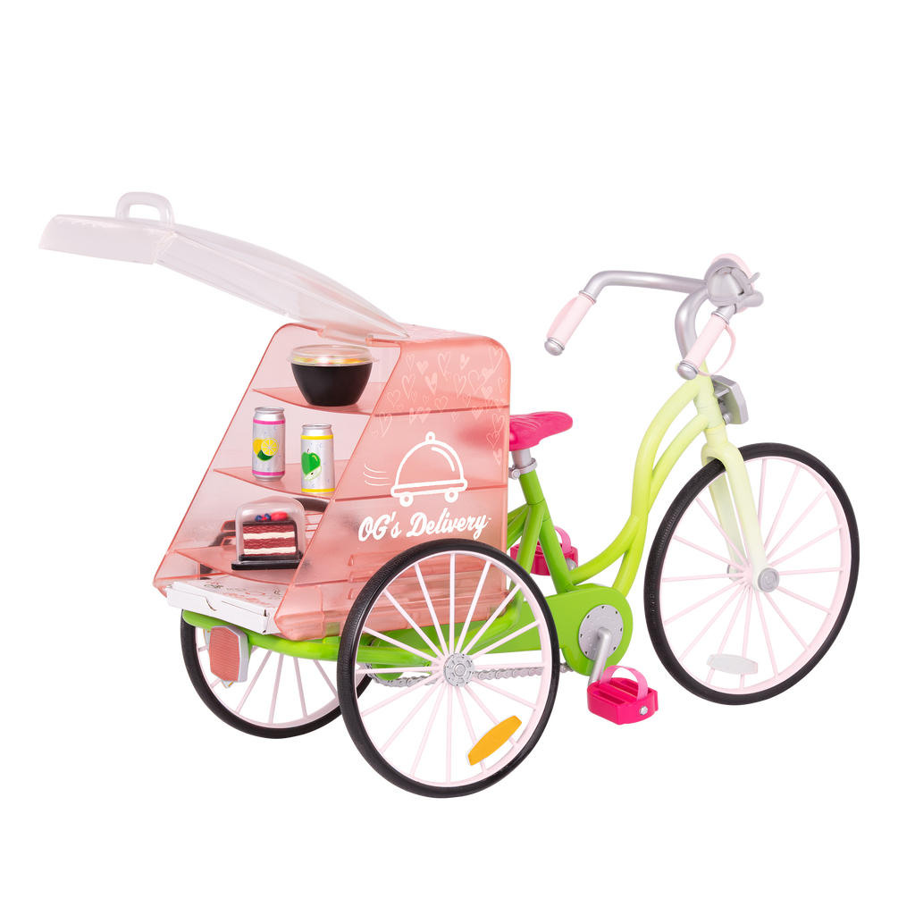 Toy delivery bicycle