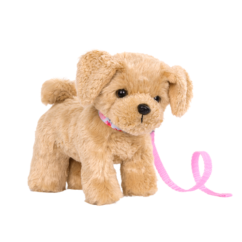 6-inch Posable Golden Poodle Pup for 18-inch Dolls