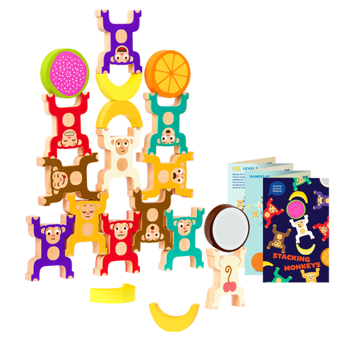 Battat - Wooden Stacking Monkeys