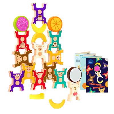 Battat - Wooden Stacking Monkeys