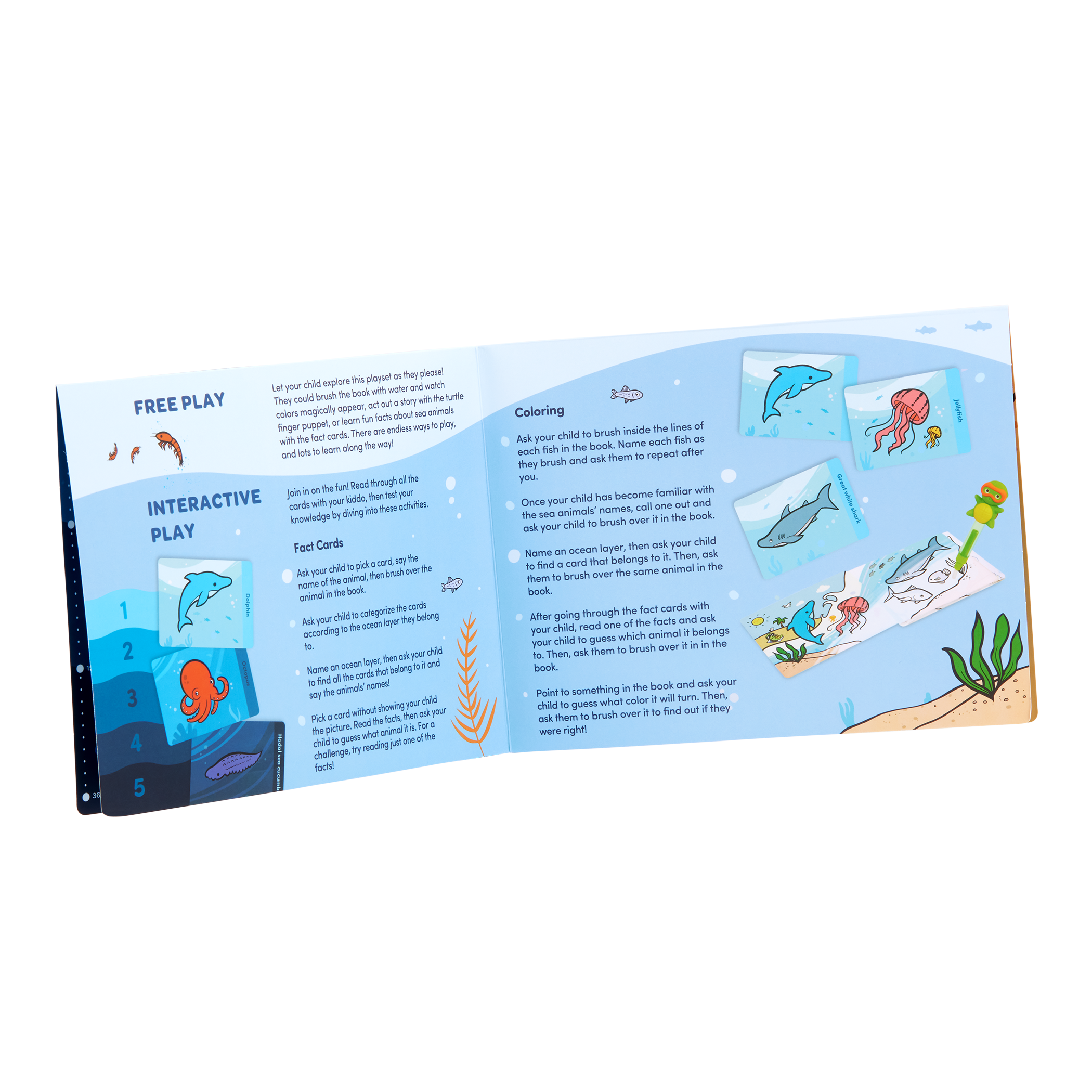 Battat - Ocean Learning Colour Changing Book Set