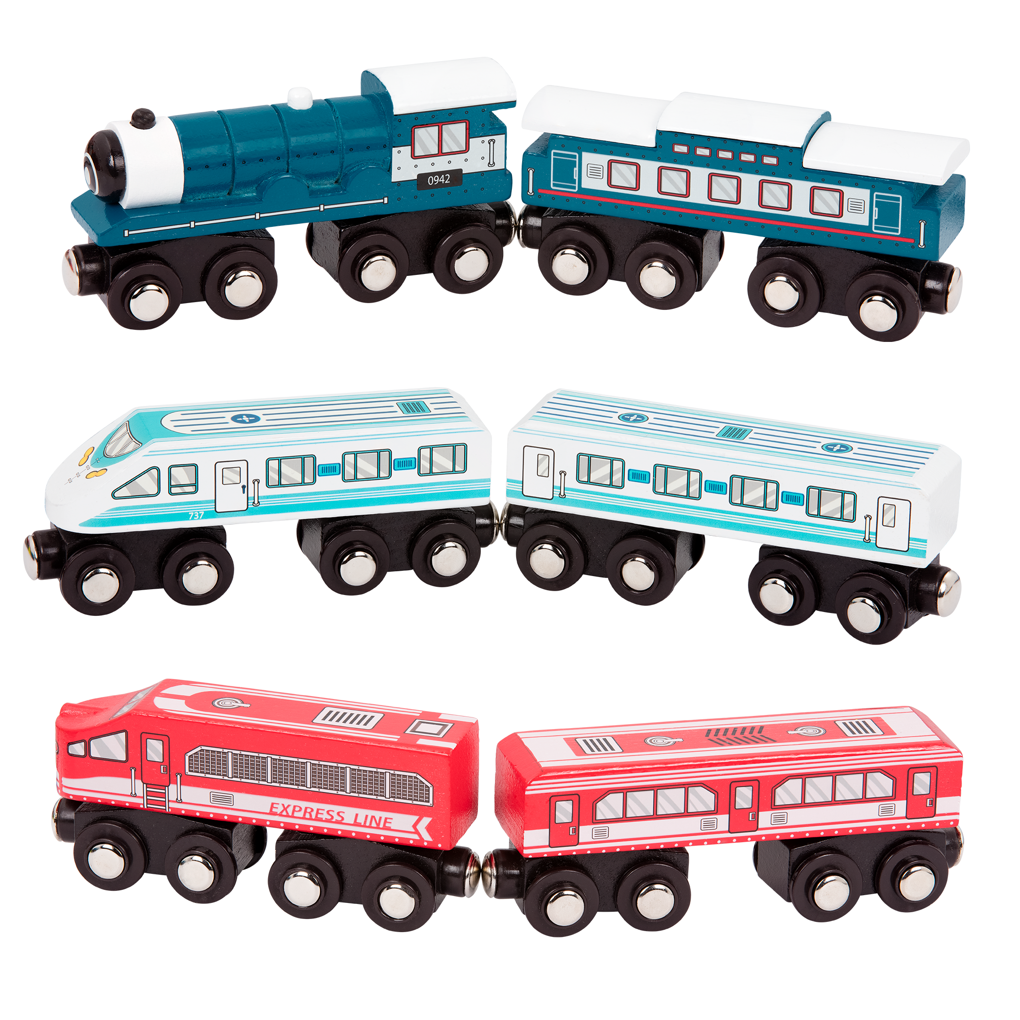Battat - Wooden Passenger Trains