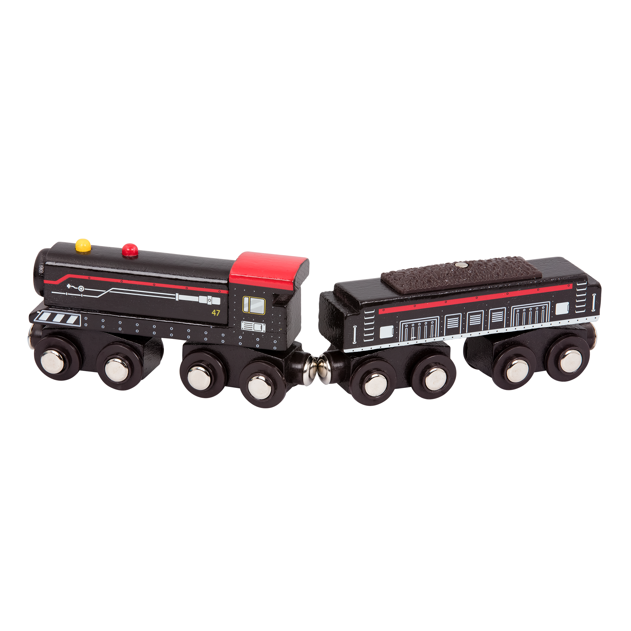 Battat - Wooden Locomotives & Freight Cars
