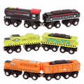 Battat - Wooden Locomotives & Freight Cars