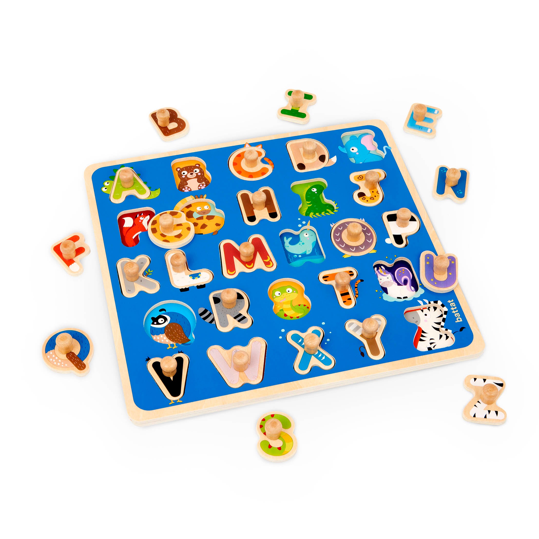 Battat - Puzzle Peg ABC Puzzle Critters