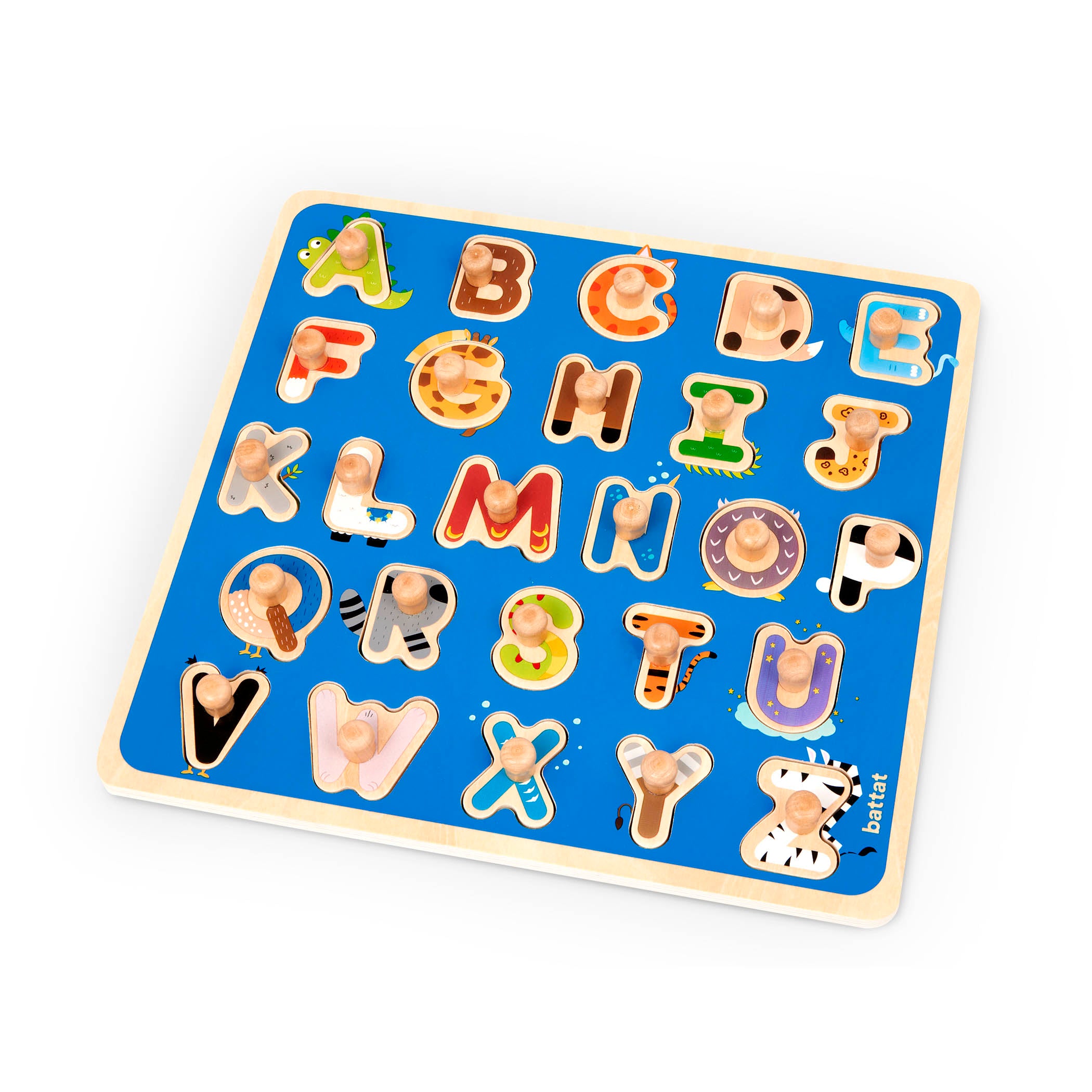 Battat - Puzzle Peg ABC Puzzle Critters